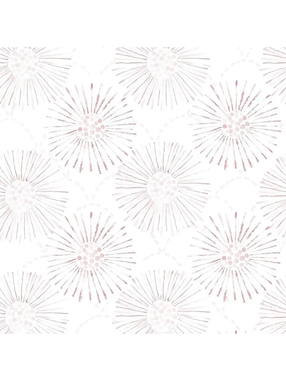 Geometric Boho Vinyl Contact Paper Round Self Adhesive 17.3